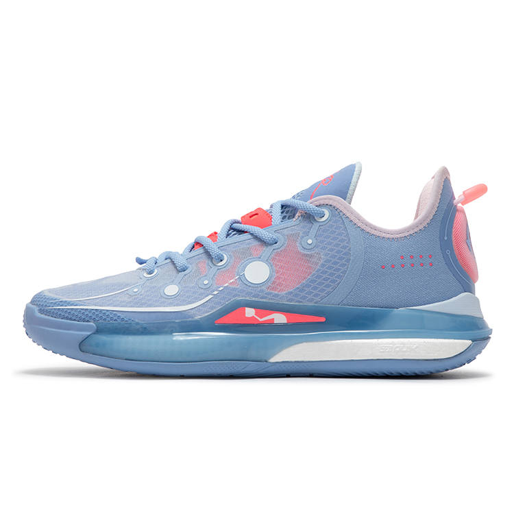 361° DVD2 SE Reverse Game Ready Cushioning, Wear Resistant Low top Basketball Shoes Men's Blue Pink