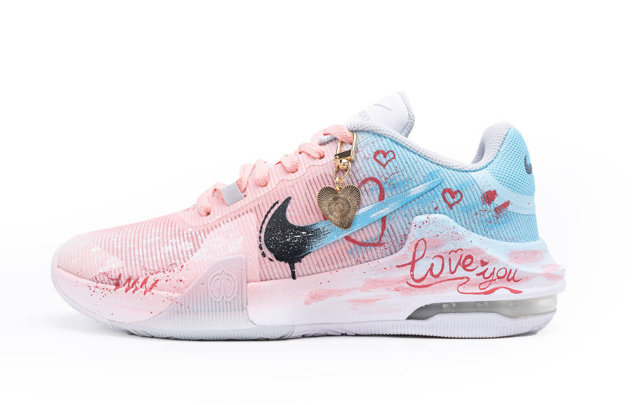 Nike Nike Air Max Impact 4 Star Moon Night Fantasy Mesh Cushioning Slip Resistant Low top Basketball Shoes Men's Blue Pink