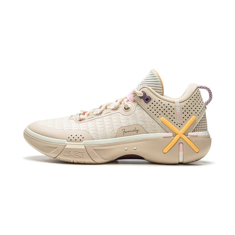 Li-Ning Li Ning Wade Shadow 6 Low top Full Length BOOM Technology Basketball Shoes Men's Ecru