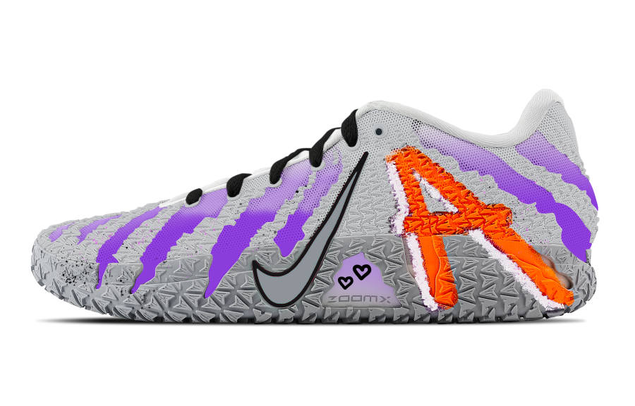 Nike Nike Ja Morant 3 Purple Fog Abrasion Resistant Low top Basketball Shoes Unisex