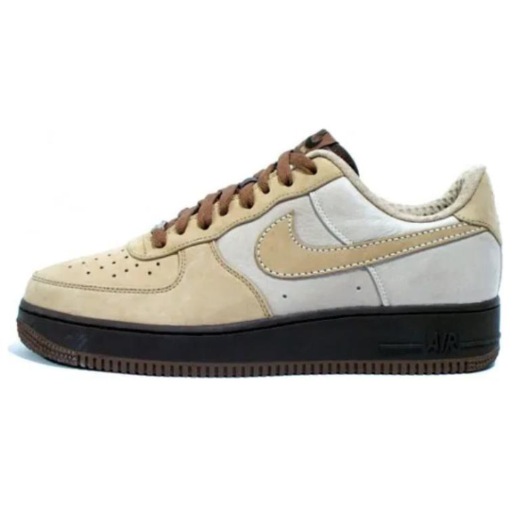 Nike Nike Air Force 1 Premium Slip Resistant Abrasion Resistant Low top Skateboard Shoes Men's Brown