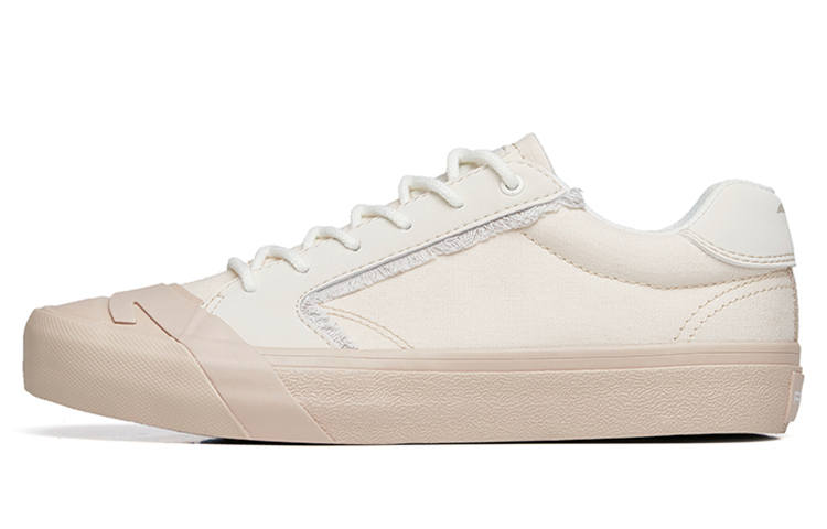 Anta Slip Resistant Abrasion Resistant Low top Canvas Shoes Women's Gray Pink