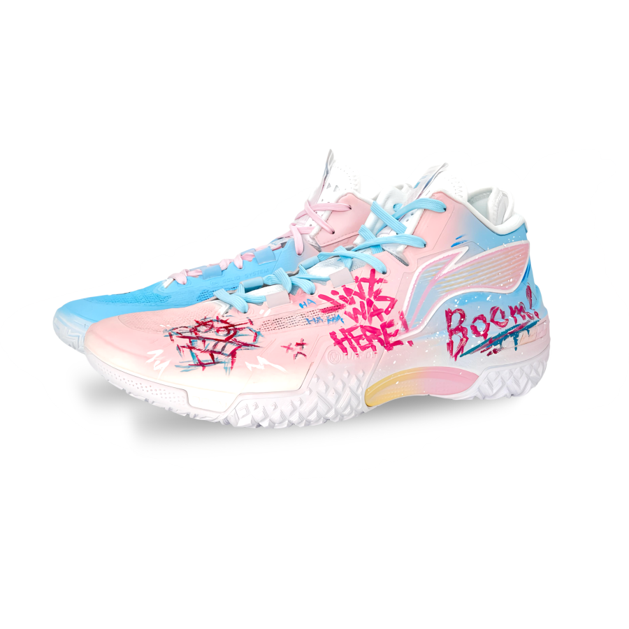 Li-Ning Li Ning Jie Ao Cushioning Abrasion Resistant Cushioning, Wear Resistant Mid top Basketball Shoes Men's