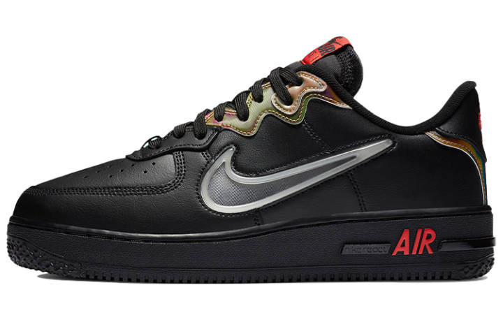 Nike Nike Air Force 1 React Black Glow Habanero Red