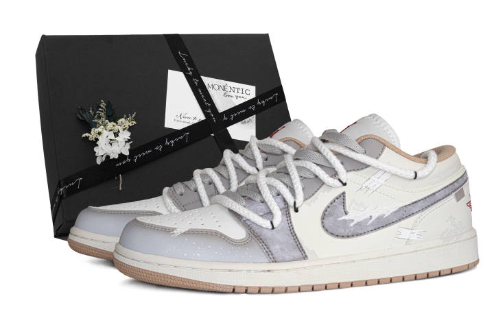 Jordan Jordan Air Jordan 1 Frost And Ash MONE Manufacturing, Special Box Abrasion Resistant Abrasion Resistant Low top