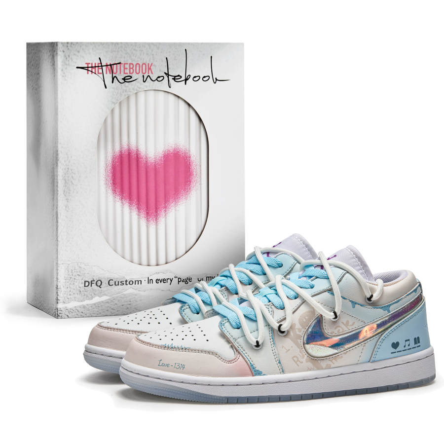 Jordan Jordan Air Jordan 1 Da Vinci Custom, Box, Confession Book, Qixi Festival Special Plan, Waiting For You To Finish Class