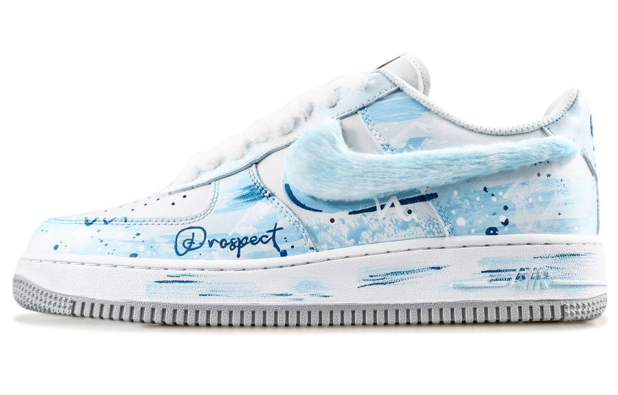 Nike Nike Air Force 1 Hope Abrasion Resistant Low top Skateboard Shoes Men's Blue White