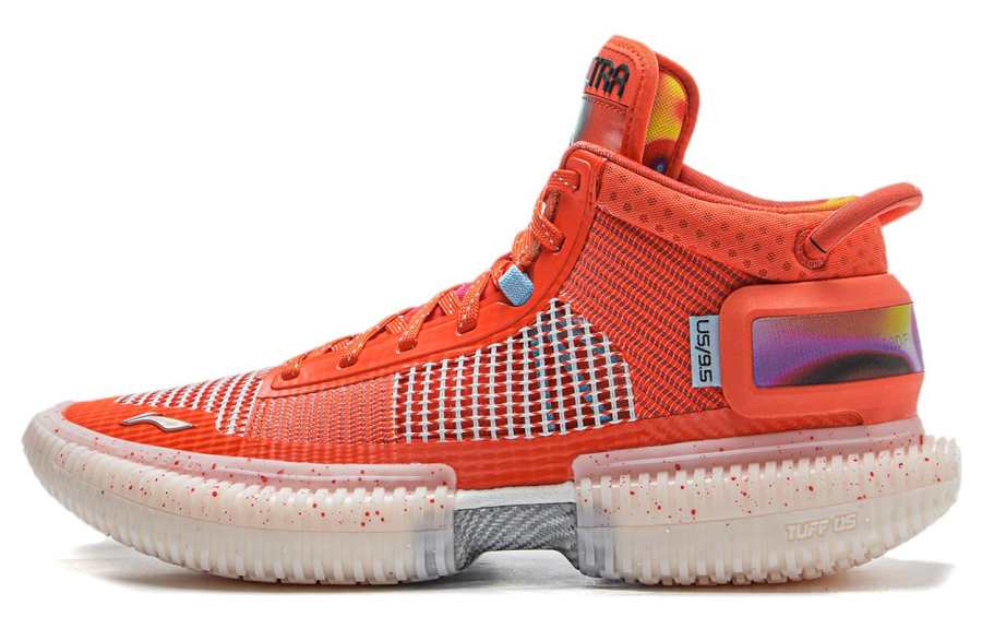Li-Ning Li Ning Badfive 3 Ultra Neon Synthetic Leather Cushioning Slip Resistant Mid top Basketball Shoes Men's