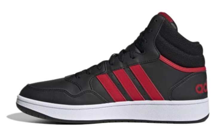Adidas Adidas Hoops 3.0 Versatile Thermal High top Skateboard Shoes Unisex Black Red