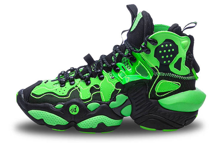 Li-Ning Li Ning Basketball Shoes Women's High Top Neon Light Green/Standard Black