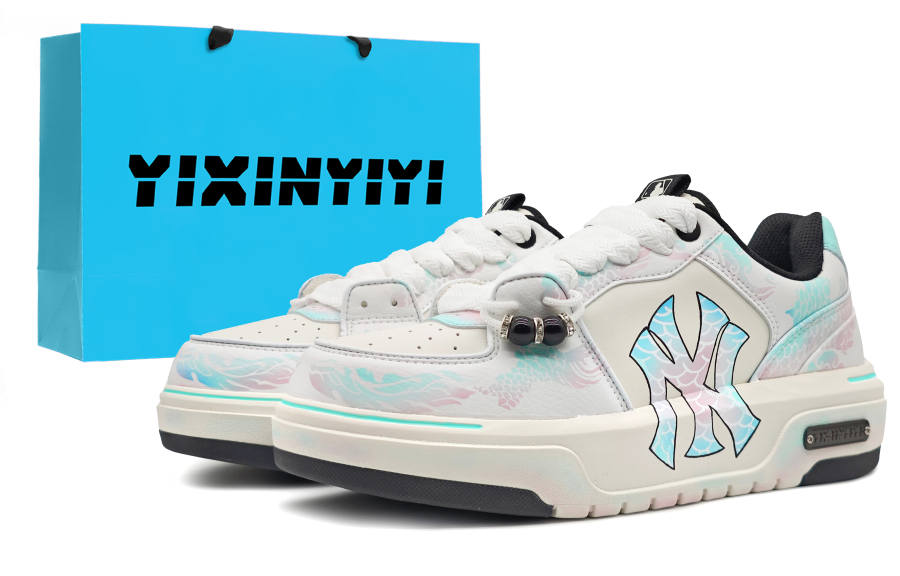 MLB MLB Chunky Liner Low top Skateboard Shoes Unisex White Cyan