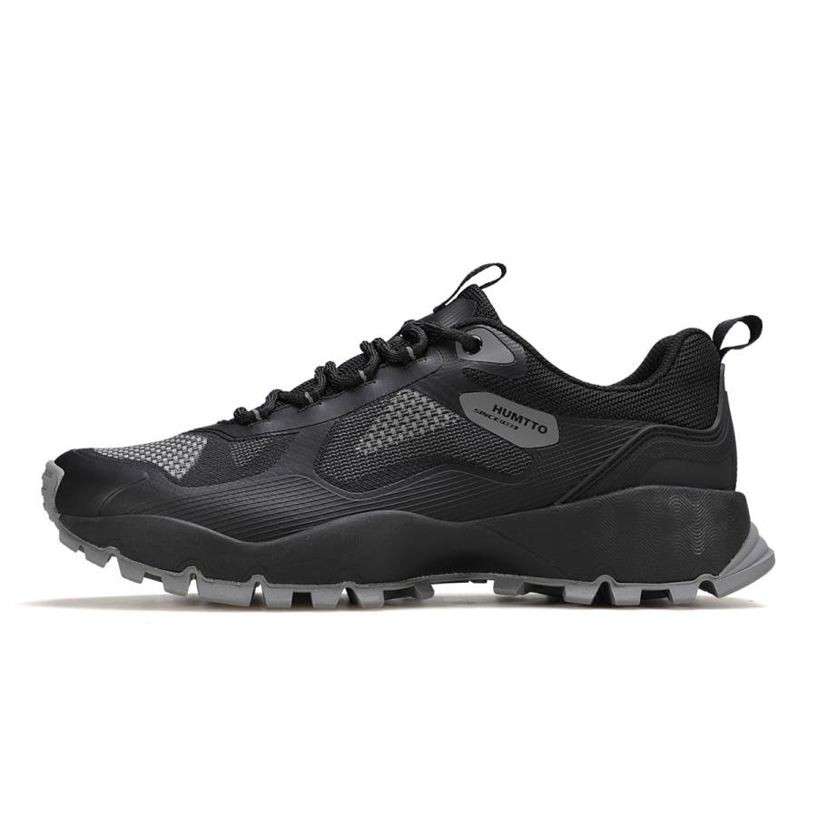 HUMTTO Cushioning Slip Resistant Support Cushioning Slip Resistant Support Low top Mountaineering Shoes Men's Black