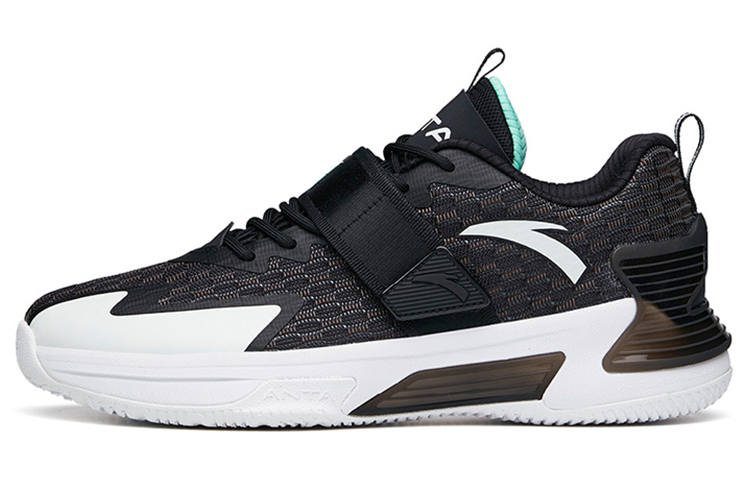 Anta Hengsao3 Abrasion Resistant Breathable Abrasion Resistant Breathable Low top Basketball Shoes Men's Black