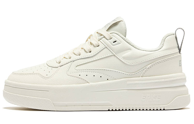 Erke Cool Play 2.0 Slip Resistant Abrasion Resistant Low top Skateboard Shoes Women's Microcrystal White