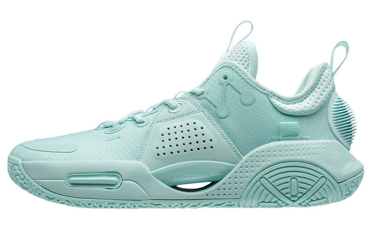 Li-Ning Li Ning All City 9 V1.5 Basketball Shoes Men's Low Top Water Wave Green
