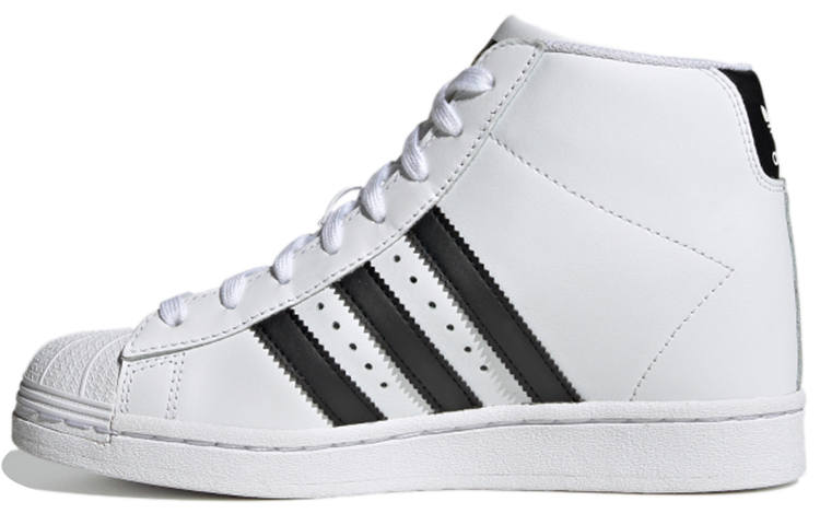 Adidas Originals Superstar UP Abrasion Resistant Abrasion Resistant High top Skateboard Shoes Women's White