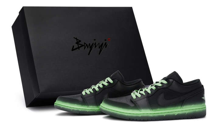 Jordan Jordan Air Jordan 1 811 Manufacturing, Current Surge Green, Special Shoe Box Slip Resistant Abrasion Resistant