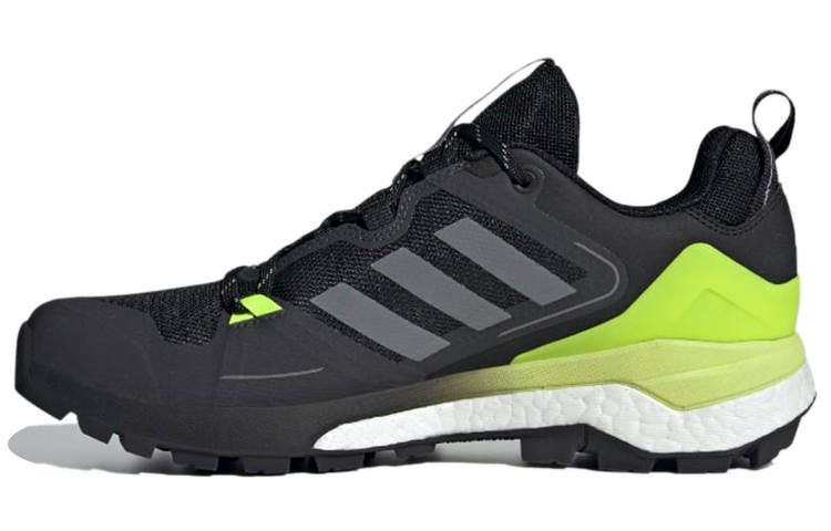 Adidas Adidas Terrex Skychaser 2 Fabric Athleisure Breathable Low top Hiking Shoes Men's Black Gray Yellow