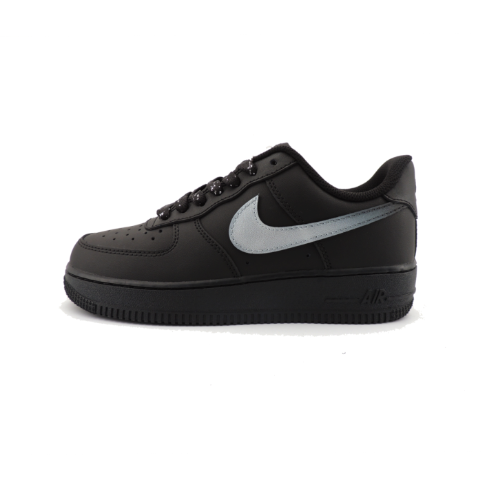 Nike Nike Air Force 1 Silver Horn King Low top Skateboard Shoes Unisex Black Silver