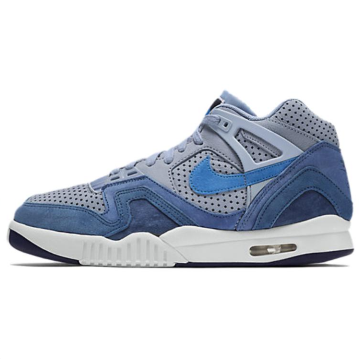 Nike Nike AIR TECH CHALLENGE 2 Slip Resistant Abrasion Resistant Mid top Training Shoes Unisex Light Blue