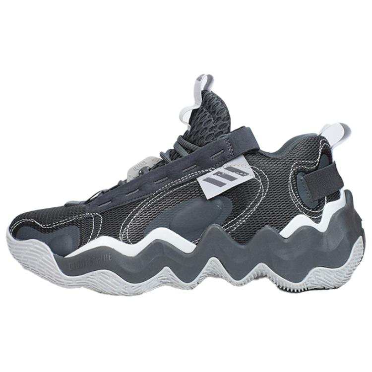 Adidas Adidas Slip Resistant Abrasion Resistant Slip Resistant Abrasion Resistant Low top Basketball Shoes Men's Gray