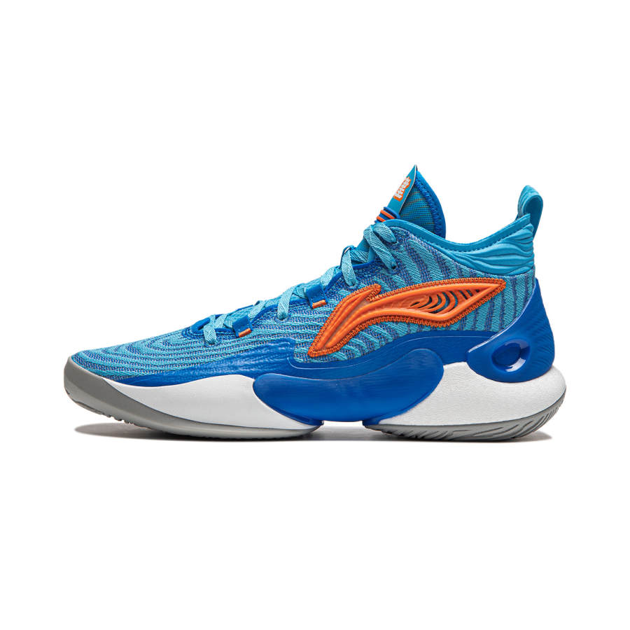 Li-Ning Li Ning YuShuai 18 CBA Fujian Team PE Comfortable And Trendy Slip Resistant Abrasion Resistant Mid top Basketball Shoes