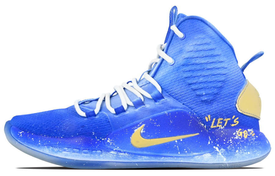 Nike Nike Hyperdunk X Golden Bay Cushioning Slip Resistant Abrasion Resistant Balance Mid top Basketball Shoes Men's