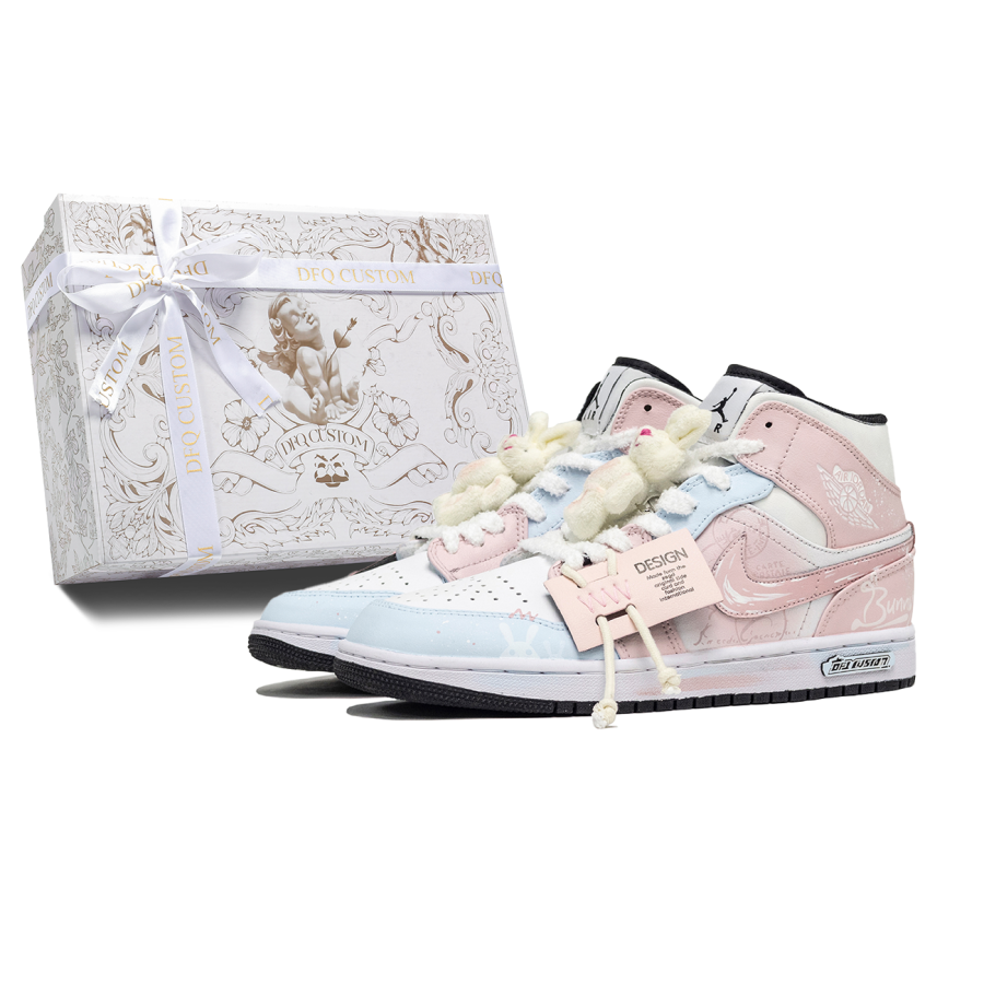 Jordan Jordan Air Jordan 1 Da Vinci Custom, Box, Kingdom Of Fairy Tales Abrasion Resistant Breathable