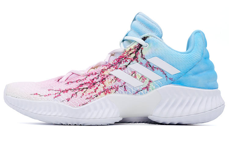 Adidas Adidas Pro Bounce 2018 Basketball Shoes Men's Low Top Blue/Pink