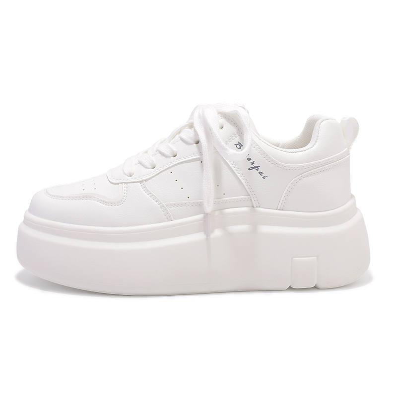 JIONGSEN Cushioning, Wear Resistant Low top Skateboard Shoes Women's White