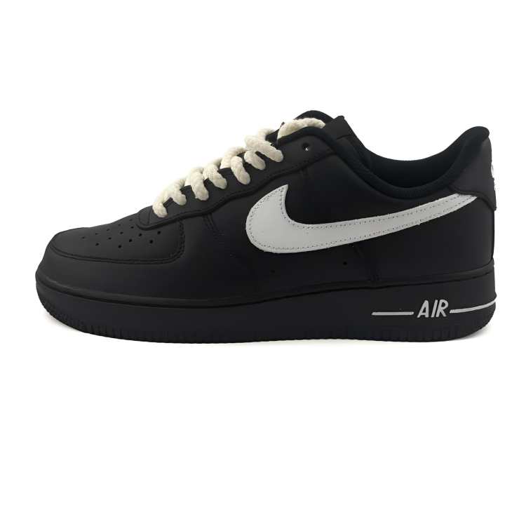 Nike Nike Air Force 1 Cushioning, Wear Resistant Low top Skateboard Shoes Unisex Black