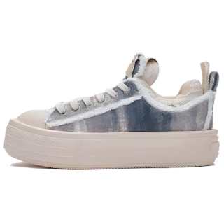 Foreshadow Low top Canvas Shoes Unisex Beige Blue
