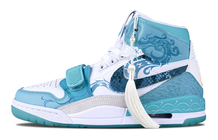 Jordan Jordan Legacy 312 Azure Dragon Cushioning Abrasion Resistant Breathable Cushioning Abrasion Resistant Breathable