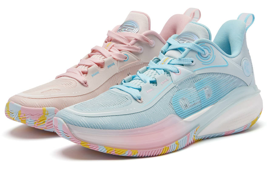 QIAODAN FE1.0 Mismatched Color Cushioning Slip Resistant Abrasion Resistant Rebound Low top Basketball Shoes Men's