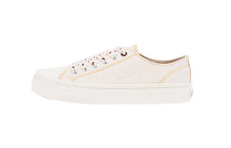 ISTEP Slip Resistant Abrasion Resistant Slip Resistant Abrasion Resistant Low top Canvas Shoes Women's White Print