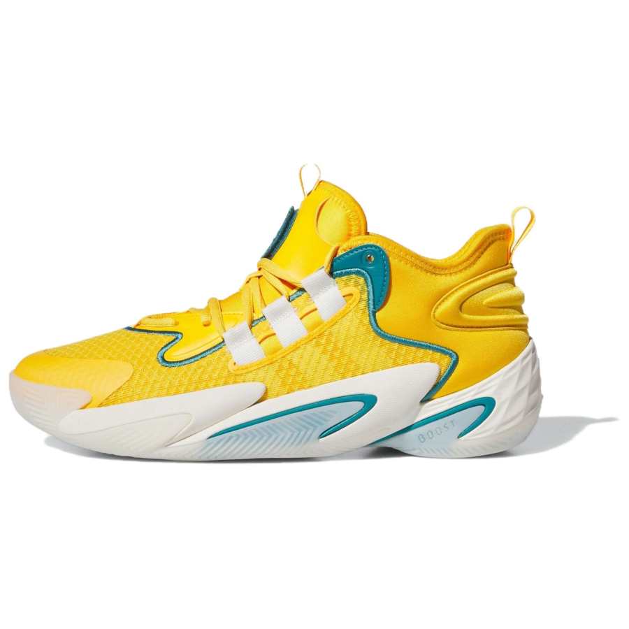 Adidas Adidas BYW Select Slip Resistant Abrasion Resistant Mid top Basketball Shoes Unisex Yellow