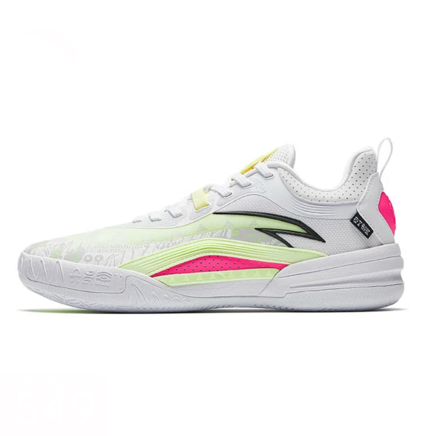 Anta Low top Basketball Shoes Men's White Green