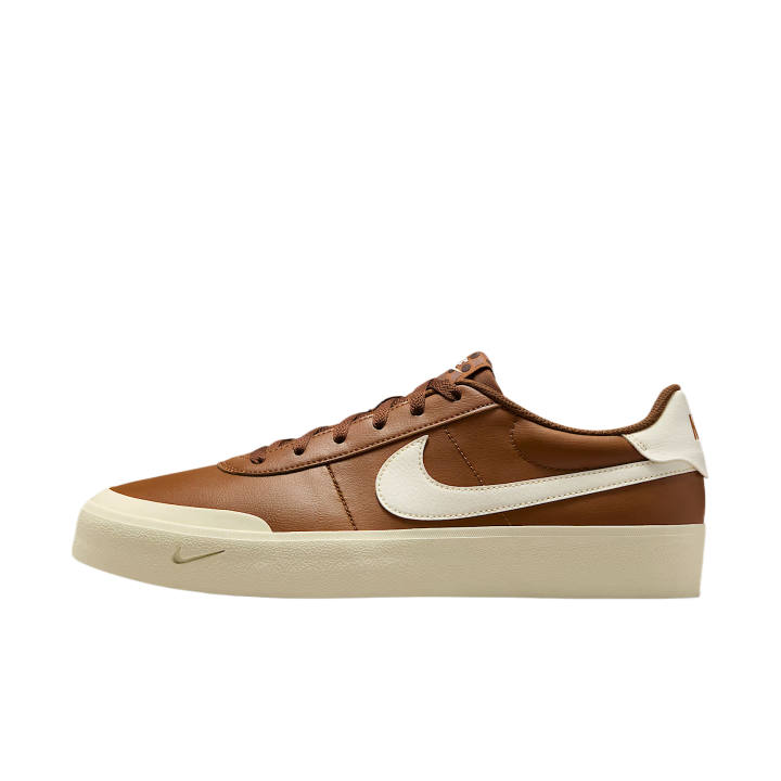 Nike Nike Court Shot Synthetic Leather Low top Skateboard Shoes Men's Light British Umber