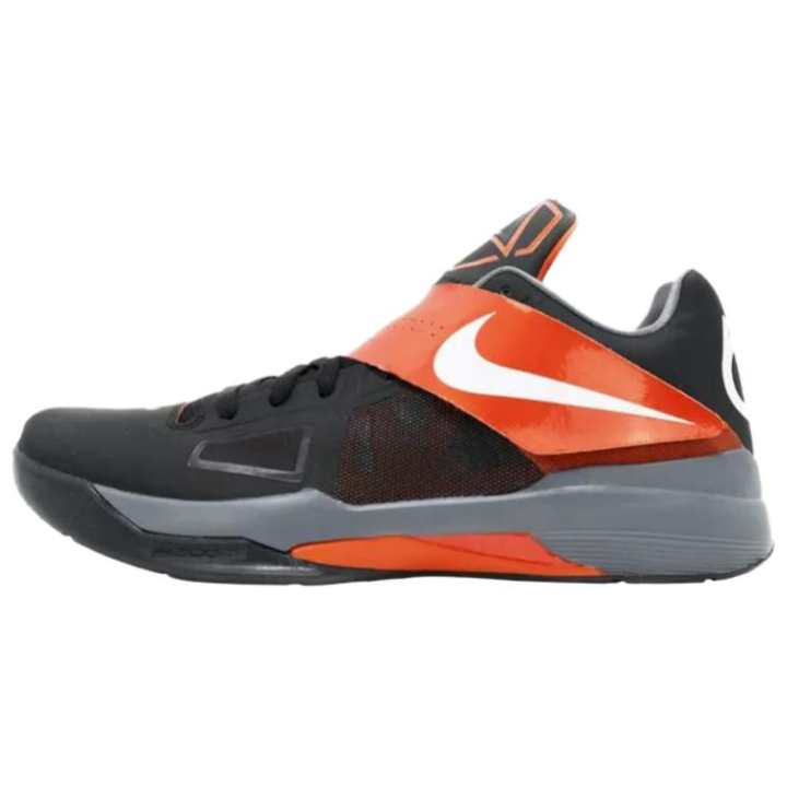 Nike Nike KD 4 Abrasion Resistant Low top Basketball Shoes Men's Black Orange