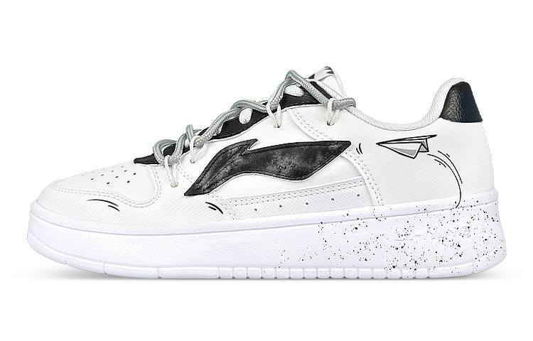 Li-Ning Li Ning Low top Skateboard Shoes Men's Black White Gray