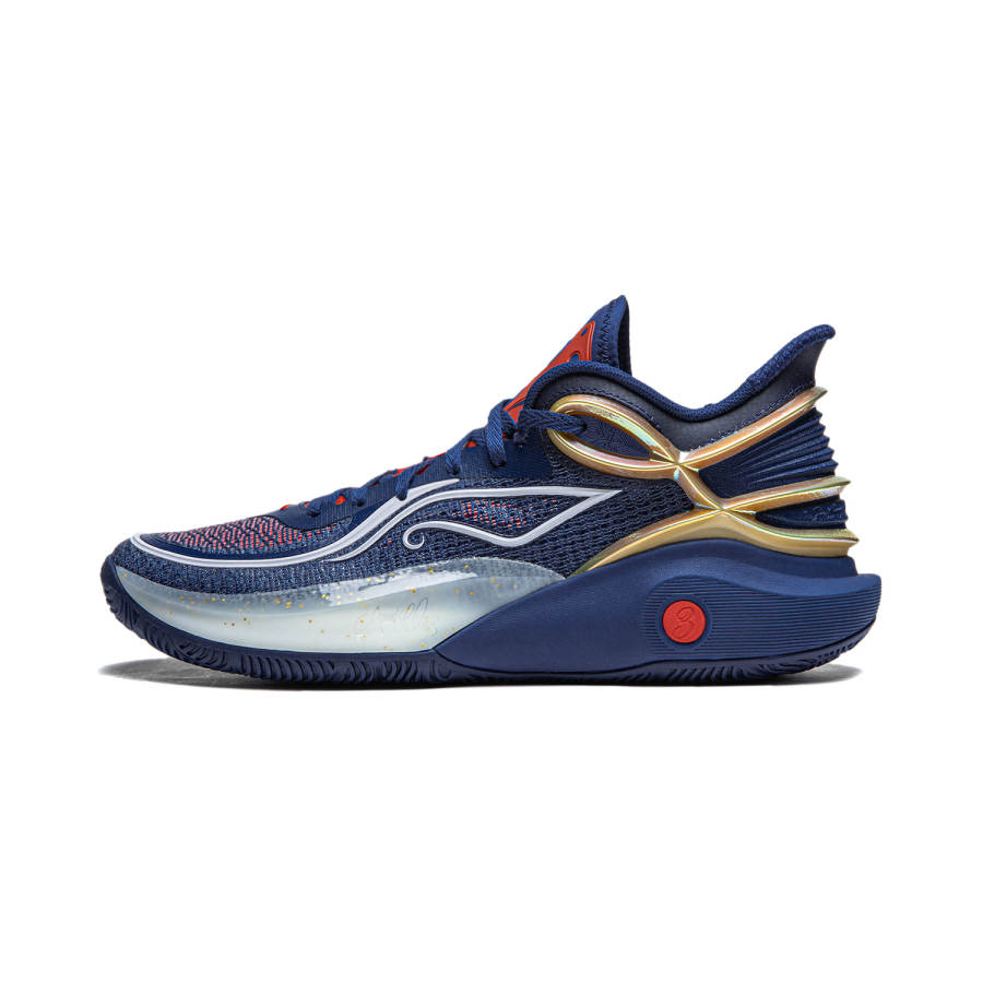Li-Ning Li Ning CJ 3 Slip Resistant, Abrasion Resistant, Rebound Low top Li Ning BOOM Technology Basketball Shoes Men's Navy