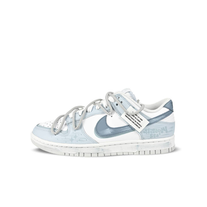Nike Nike Dunk Low top Skateboard Shoes Men's Gray Blue