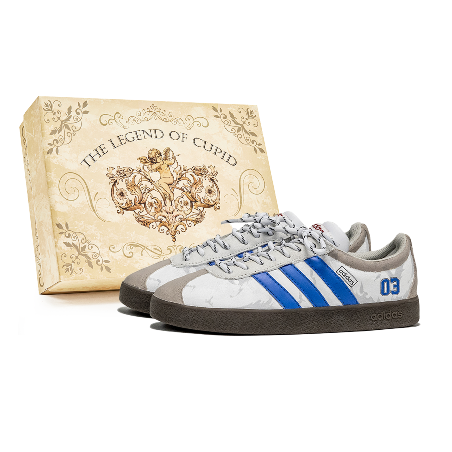 Adidas Neo VL Court Lifestyle P.M.S Box, Size 3 Slip Resistant Abrasion Resistant Slip Resistant Abrasion Resistant