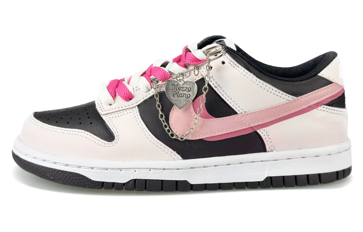 Nike Nike Dunk Low top Skateboard Shoes Women's White Pink