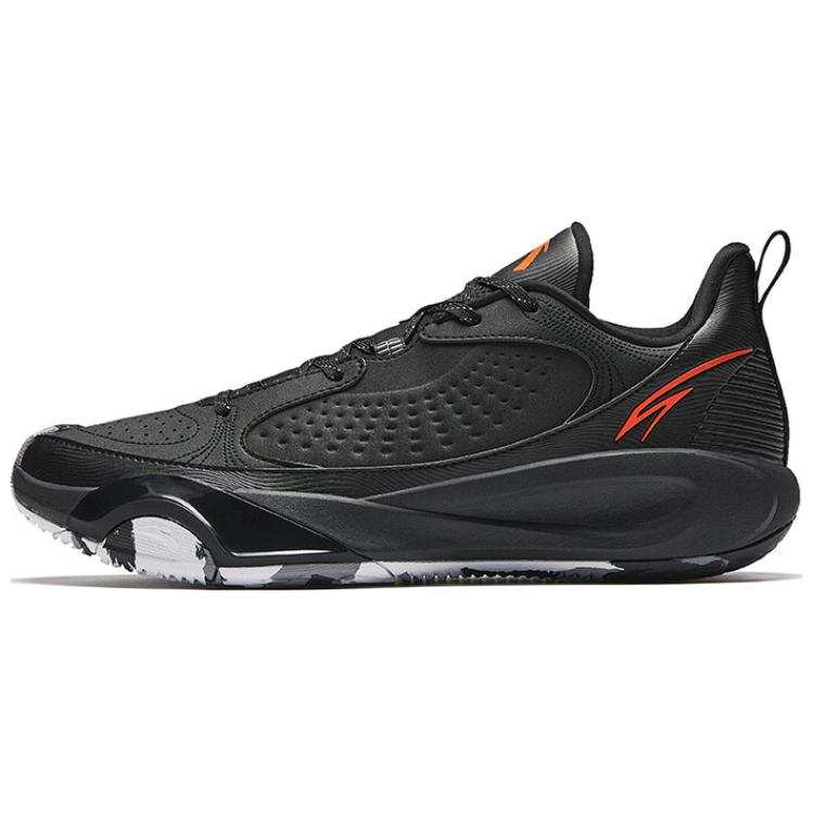 Anta Wind Tunnel 4 Cushioning Abrasion Resistant Support Low top Basketball Shoes Men's Black