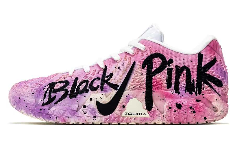 Nike Nike Ja Morant 3 Phantom Sakura Abrasion Resistant Abrasion Resistant Low top Basketball Shoes Men's Pink Black