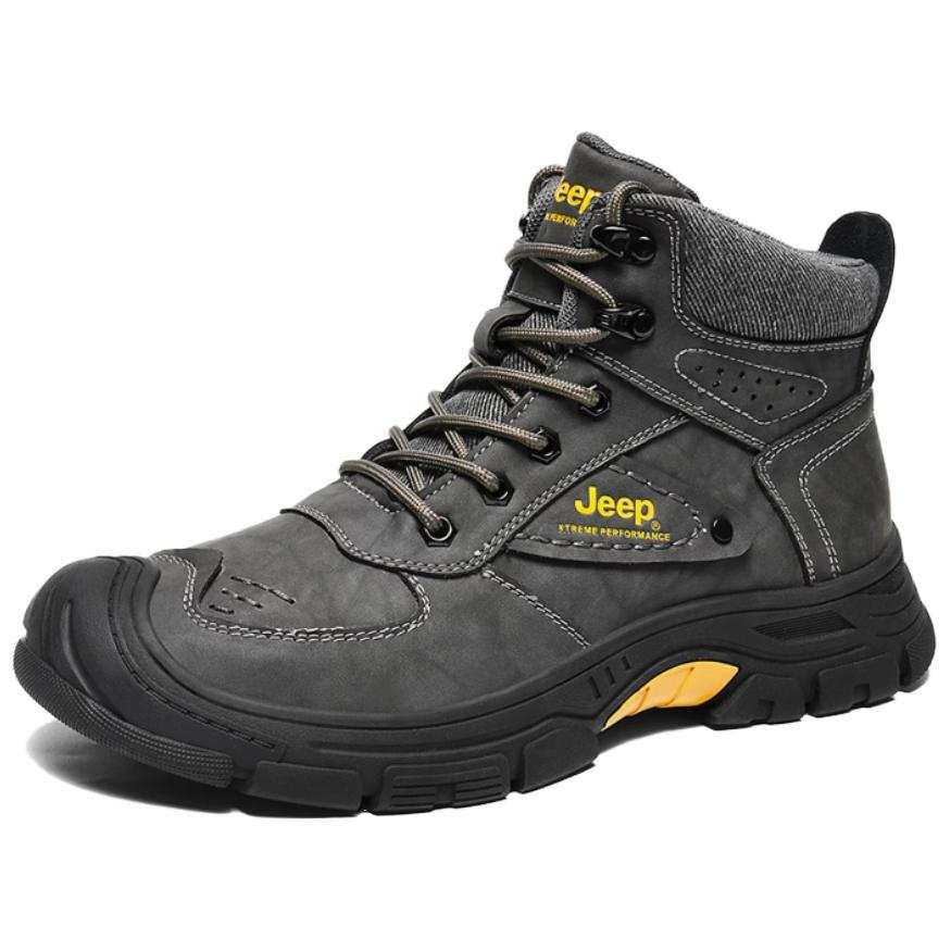 Jeep Abrasion Resistant Abrasion Resistant Mid top Hiking Shoes Men's Dark Gray