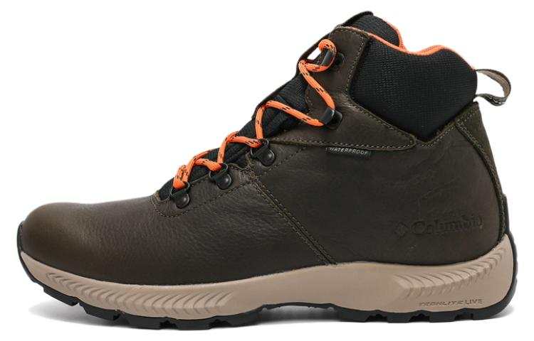 Columbia Columbia Slip Resistant Abrasion Resistant High top Outdoor Shoes Men's Army Green