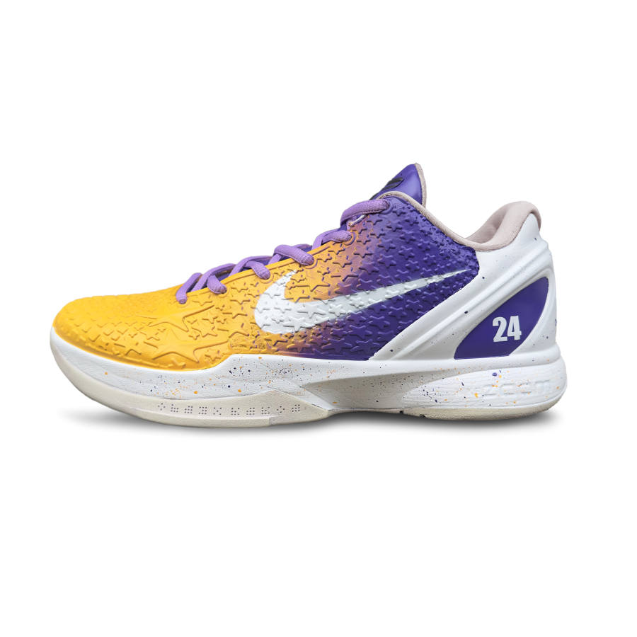 Nike Nike Zoom Kobe 6 'All Star 2.0' Cushioning, Wear Resistant Low top Basketball Shoes Men's Yellow Purple