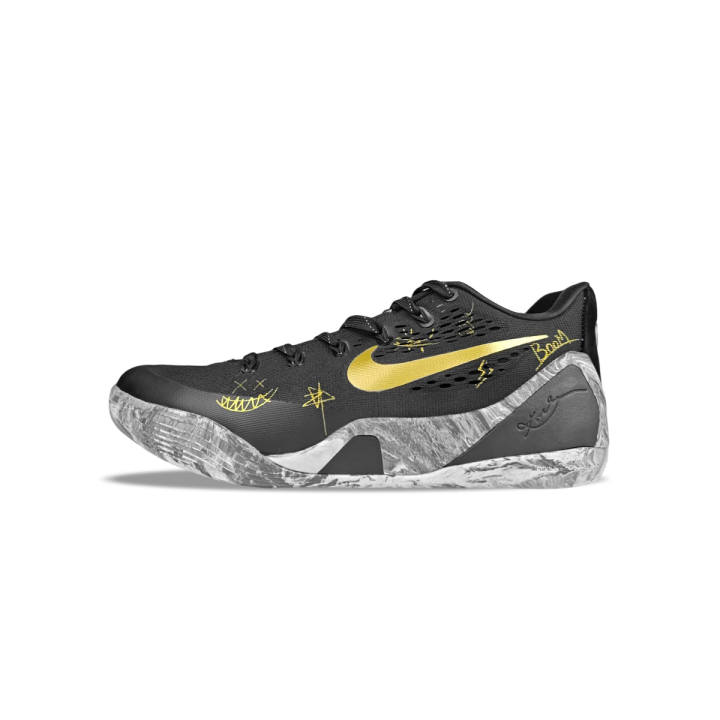 Nike Nike Kobe 9 BNK Reverse Black Gold, Field Elf Cushioning Abrasion Resistant Cushioning, Wear Resistant Low top
